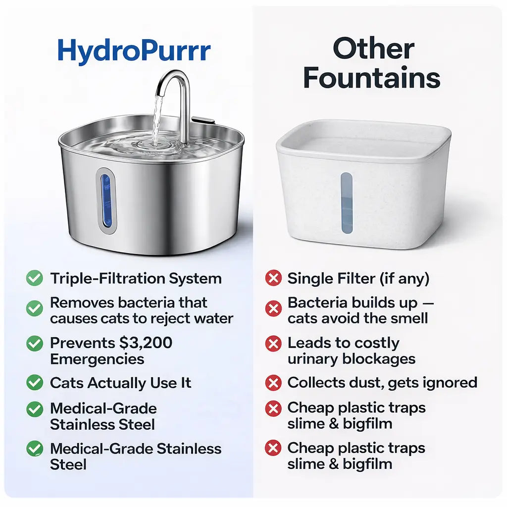 HydroPurr™ Stainless Steel Fountain HydroPurr™