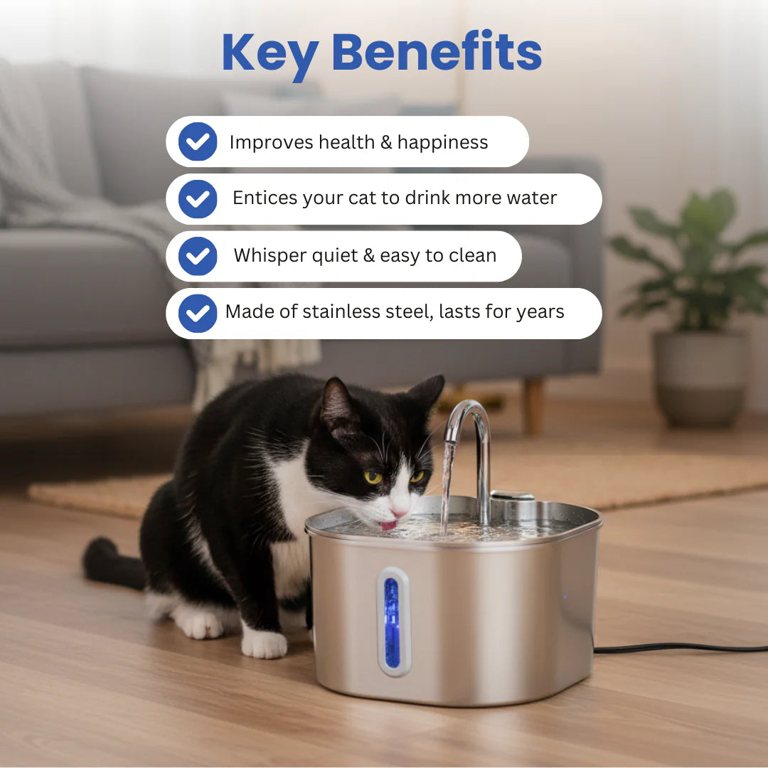HydroPurr™ Stainless Steel Fountain HydroPurr™