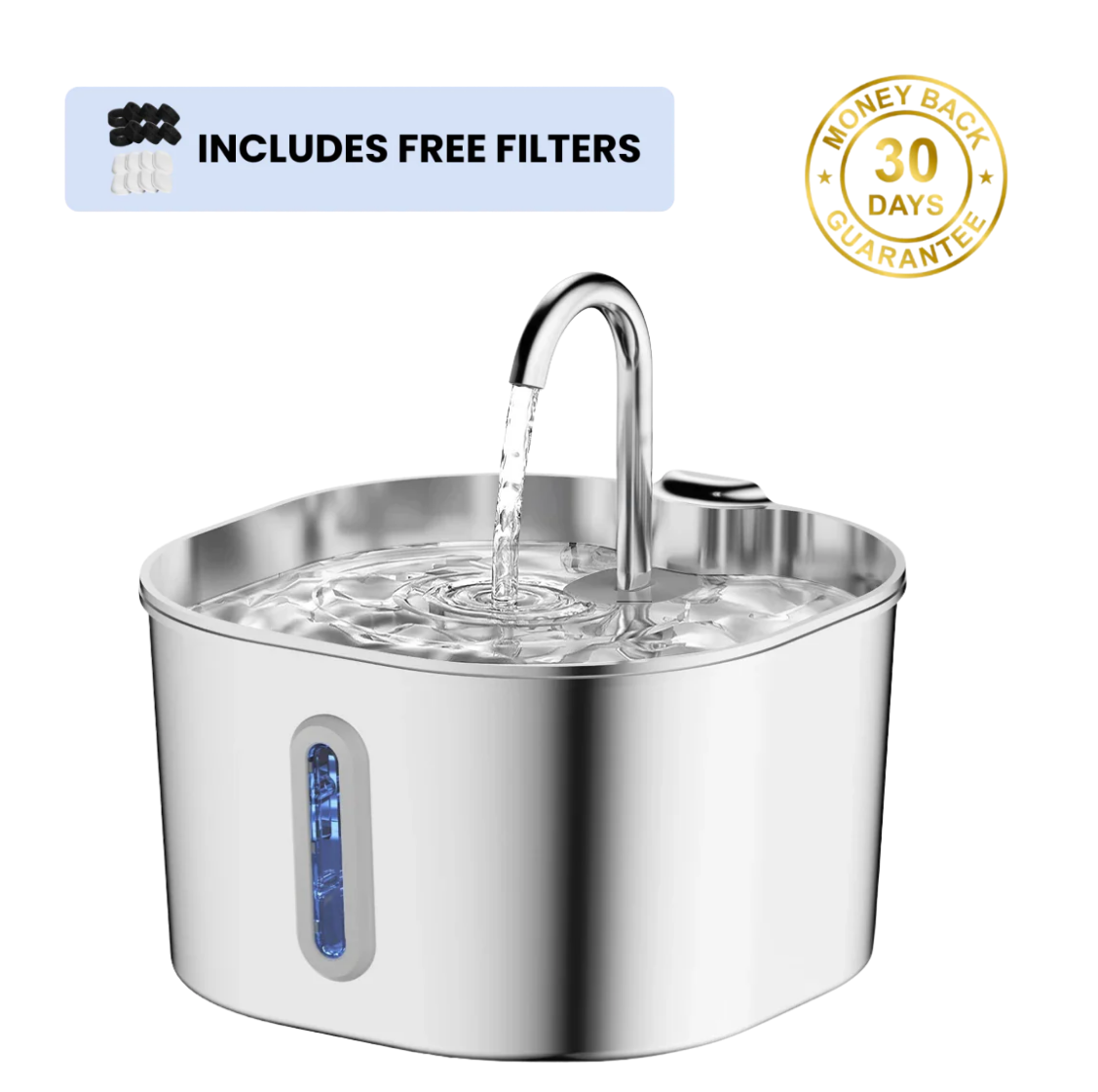 HydroPurr™ Stainless Steel Fountain (new)