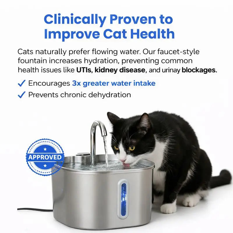 HydroPurr™ Stainless Steel Fountain HydroPurr™
