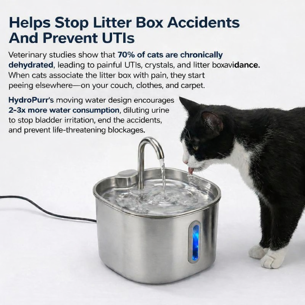 HydroPurr™ Stainless Steel Fountain HydroPurr™
