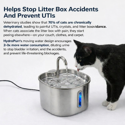 HydroPurr™ Stainless Steel Fountain HydroPurr™