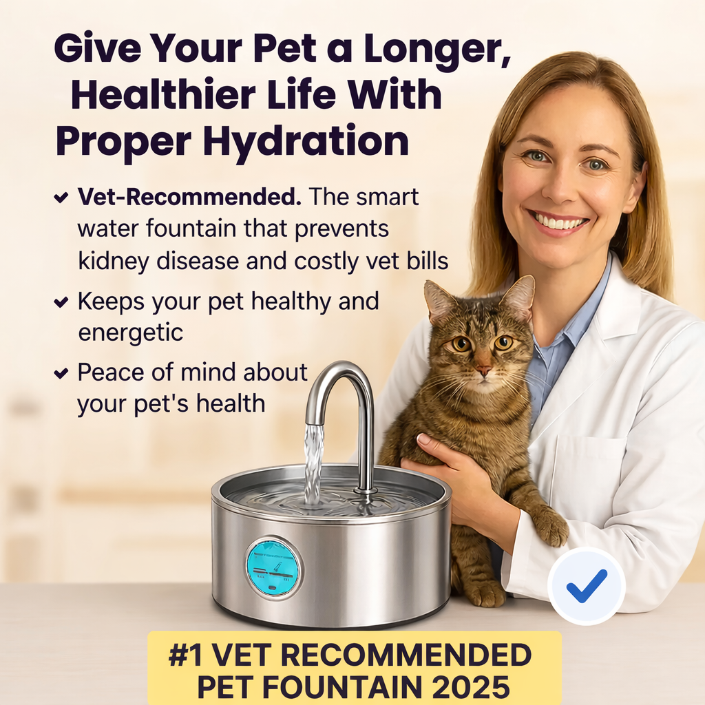 HydroPurr™ Stainless Steel Fountain HydroPurr™